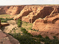 Spider Rock Canyon Arizona Sandgestein